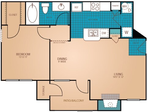 Cedar - 1 Bed, 1 Bath