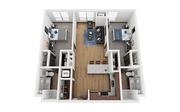 The Bridges Dinkytown B7 2x2 Floor Plan