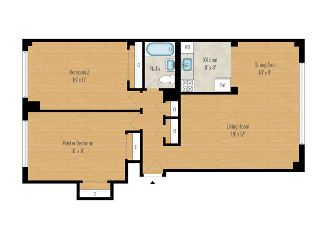 Floor Plan - 2 Bedroom