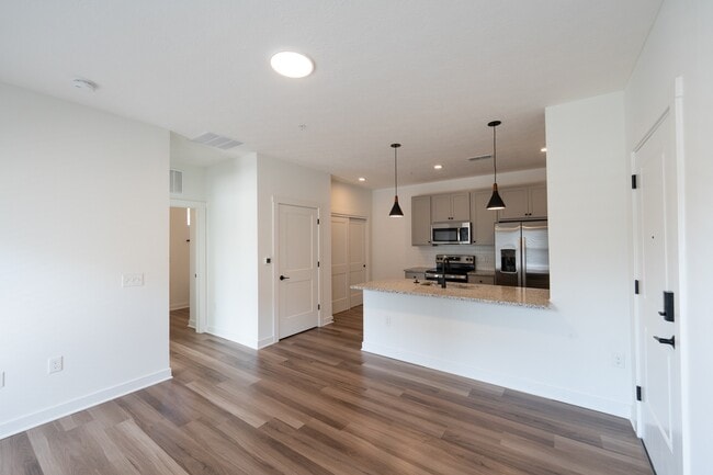 Living room and kitchen - 1460 Grant Rental