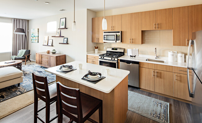 One Bedroom Kitchen - Avalon Union Apartments