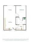1 Bed, 1 Bath - Apt E