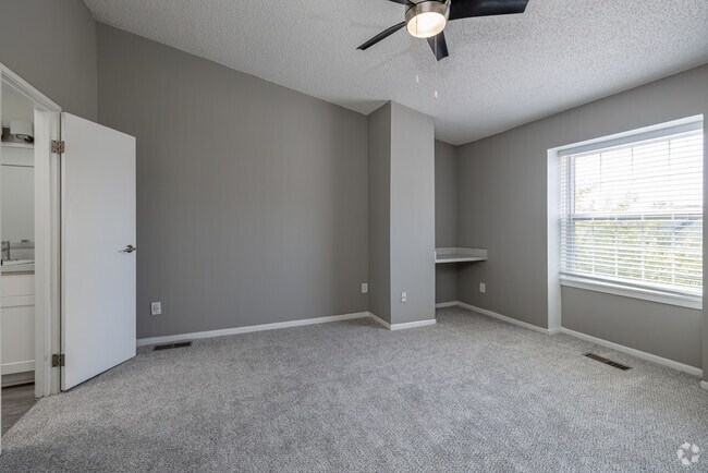 2BR, 2BA - 1,250SF - Appleblossom - Primary Bedroom - Fairlane Meadow Apartments and Townhomes