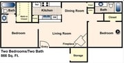2BR/2BA