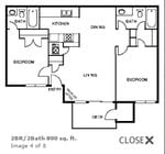 2BR/2BA