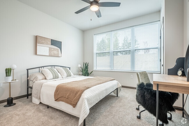 1BR, 1BA - 784SF - Bedroom - Residences at DeForest Yards