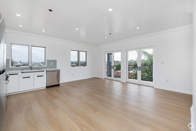 2BD, 2BA - 1,200SF - Living Room - 930 S Robertson Blvd