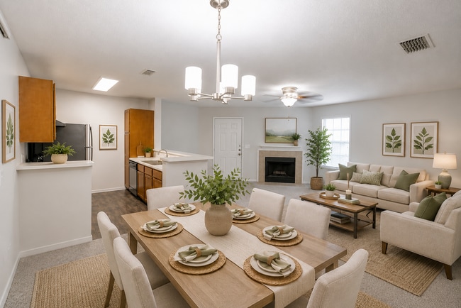 Living Room and Dining Room