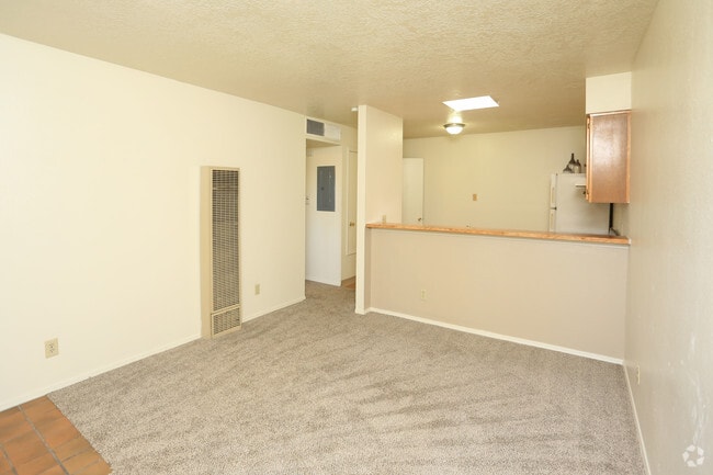 1BR 1BA- Livingroom - Sunrise Apartments