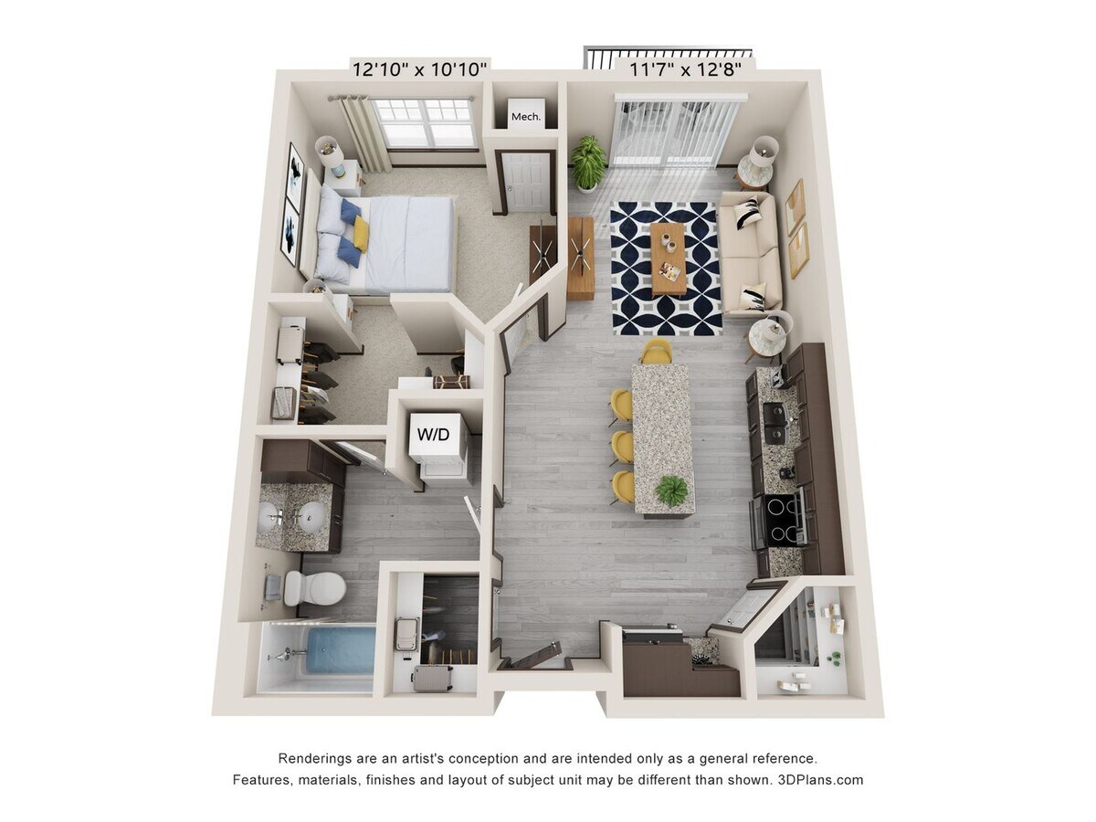 1 Bedroom/1 Bathroom Apartment w/Balcony a... - 1 Bedroom/1 Bathroom Apartment w/Balcony a... Unit B204