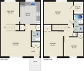 3 BR/ 1.5 BA (Style X2) | 1175 sq. ft.