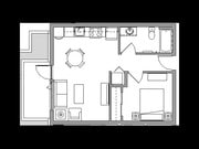 1X1D - 1 Bedroom / 1 Bath