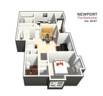 Dos habitaciones / dos baños