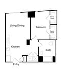 Serenity - A20.HC - 1 Beds - 1 Baths - 678 Sq. ft.