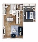 1BR/1BA - A1