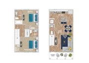 Argent Cottages - Two-Bedroom Floorplan