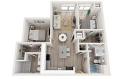 Plan D4 | 2 bedroom, 2 bathroom