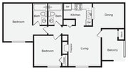 2 Bedroom Apartment Home