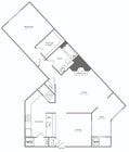 One Bedroom One Bath (836 SF)