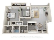 2 Bed, 1.5 Bath Flat
