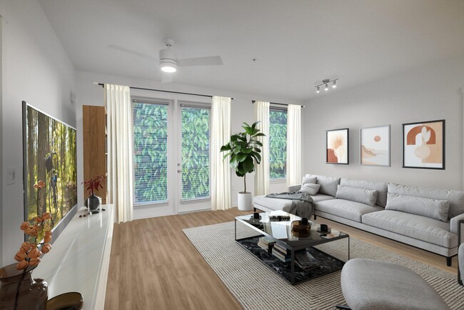 Living Room - Alexan Gateway Apartments