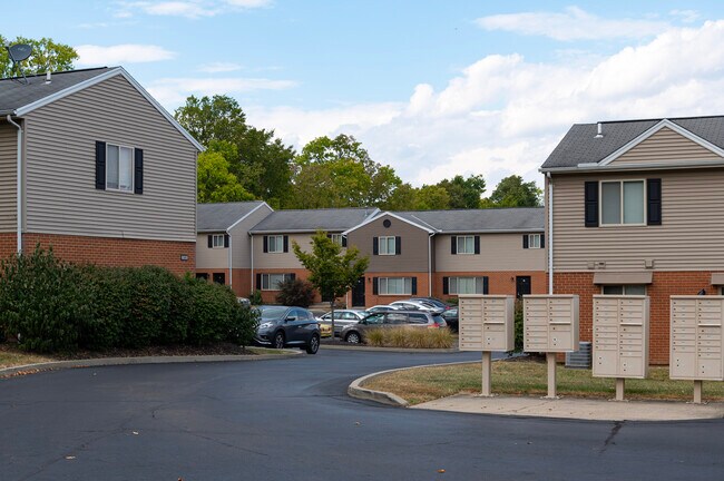 Primary driveway and community mailboxes