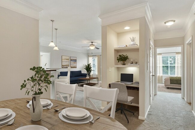 Built-In Desk Area - Carrington Park at Huffmeister Apartments