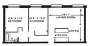 2BR/1BA