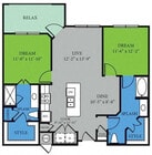 B1 floor plan Highpoint at Cypresswood
