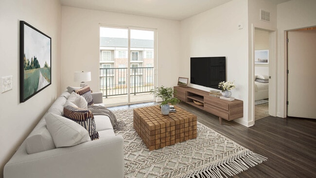Living Room with Balcony and Hard Surface Flooring