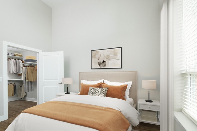 Signature Collection bedroom with hard surface flooring