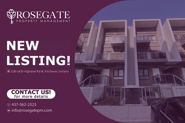 Building Photo - Modern 2-Bedroom Condo-Townhouse with Balcony & Parking – Kitchener Unit 13B