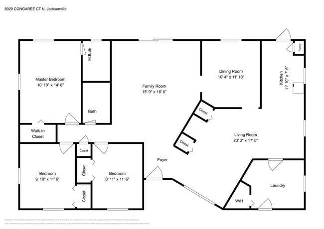 Photo - Move-In Ready 3BR Home in Jacksonville FL | Fenced Backyard, Carport & Modern Upgrades