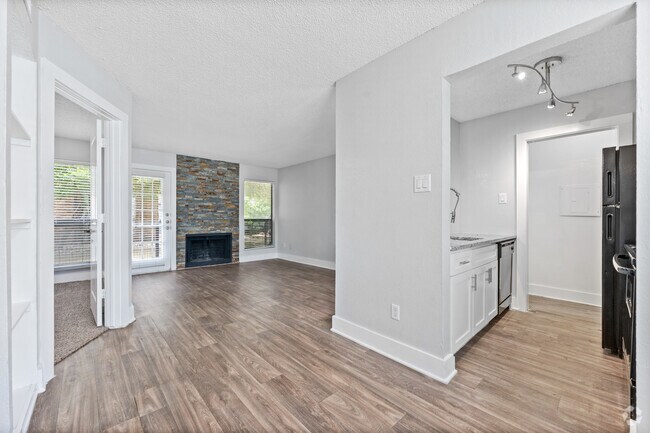 1BR, 1BA - 580SF - Kitchen/Living Room - The Vail