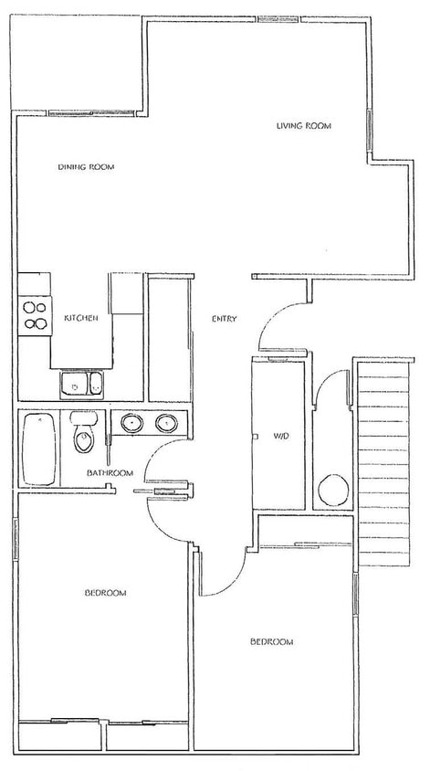Floor Plan - 2x1