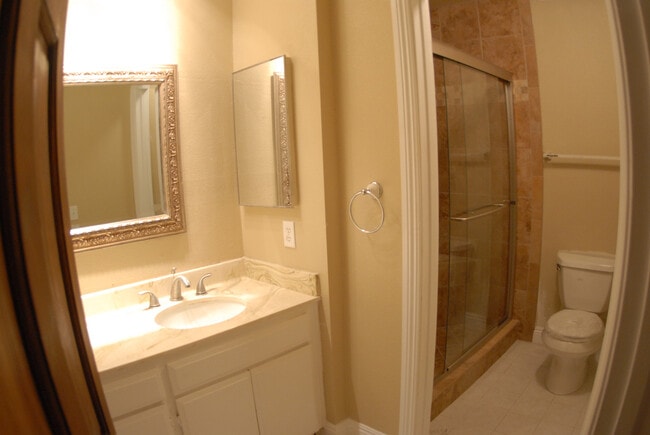 Bath with Extra Large Shower - 4705 Kester Ave Unit Luxury Top Floor Condo
