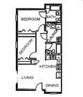 2BR/1BA