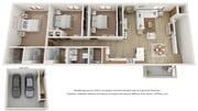Three Bedroom Two Car Garage