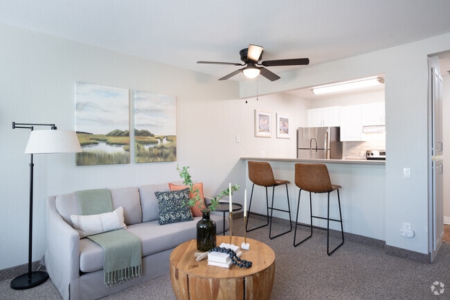 2BR, 1BA - Sequoia - Living Room - Carlton Senior Living Concord