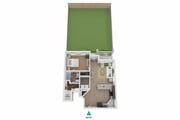 Golden Amber Fence Floor Plan - 1x1