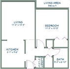1BR/1BA