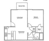 1BR/1BA
