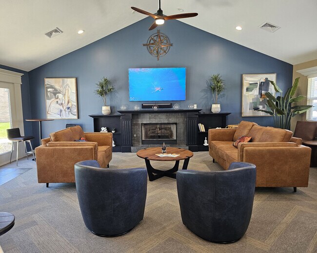 Modern clubhouse available for resident events—stylish, comfortable, and perfect for gatherings.