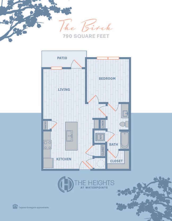 The Birch: 1BR, 1BA