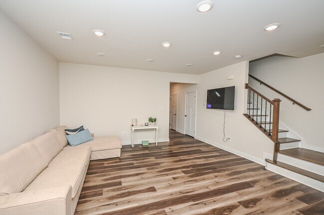 Large open living room with Luxury vinyl plank flooring - 11313 Winding Brook Terrace Dr