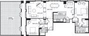 2T floor plan The Clarendon