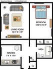 1 bedroom