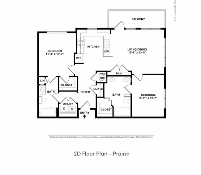 Prarie 2D with dimentions.JPG - Flats at Walden Grove Apartments