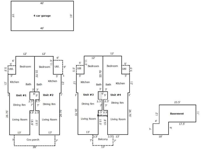 Floor Plan - 2815 I St Unit 4