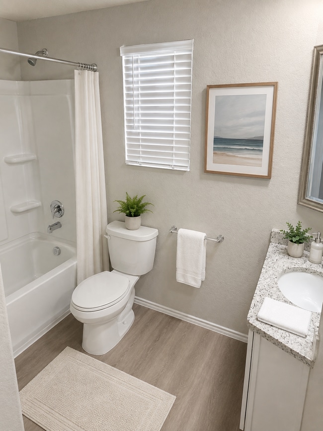 virtually staged Master Bath - 7239 Converse Ridge Ln Unit 102